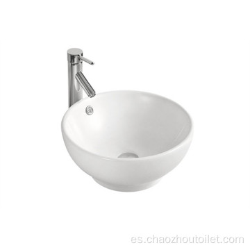 Lavabo de porcelana de baño de lavabo de arte de cerámica de alto grado